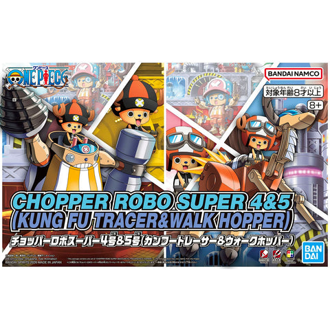 Bandai One Piece : Chopper Robo Super 4&5 ( Kung Fu Tracer & Walk Hopper )