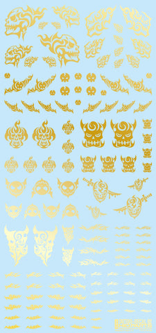 HIQPARTS 02 Skull Tattoo Gold