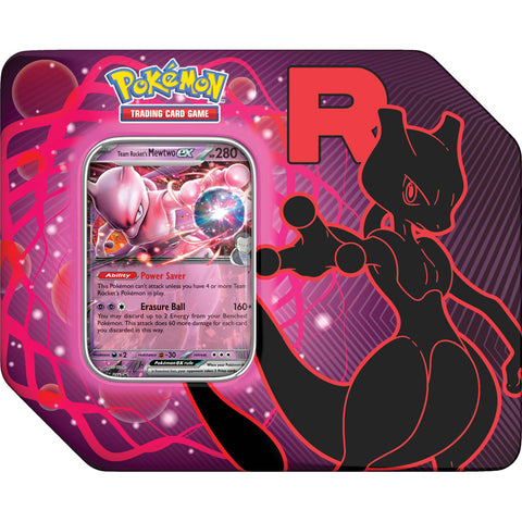 Pokemon TCG : Destined Rivals Team Rocket Tin ( Mewtwo ex )