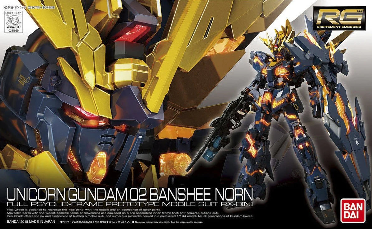 Bandai RG 1/144  Unicorn Gundam 02 Banshee Norn