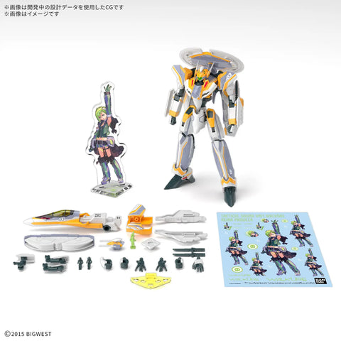 Bandai HG 1/100 : Macross Delta VF-31E Siegfried [ Chuck Mustang Use ] ( Deluxe Set )