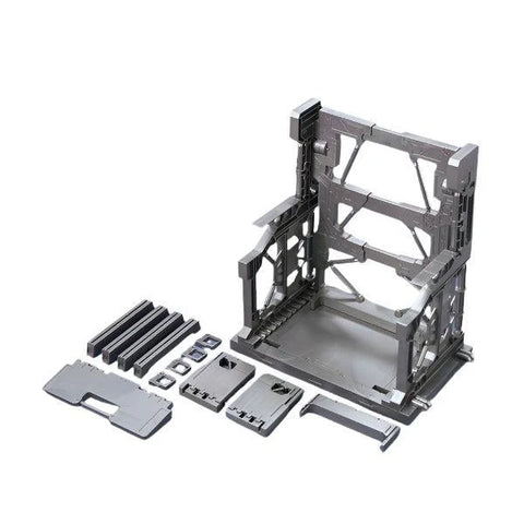 Bandai 1/144 : Builders Parts System Base 001 ( Gun Metalic )