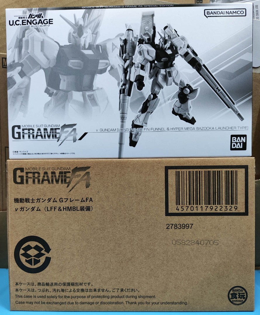Bandai G-Frame FA Nu Gundam ( Long Range Fin Funnel & Hyper Mega Bazooka Laucher ) W/O Gum