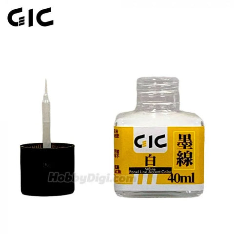GIC : TW-01WH Panel Liner ( White ) 40ML