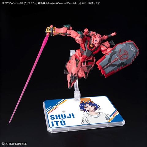 Bandai Action Base 7 Clear Color ( Mobile Suit Gundam Gquuuuuux Sticker Set )