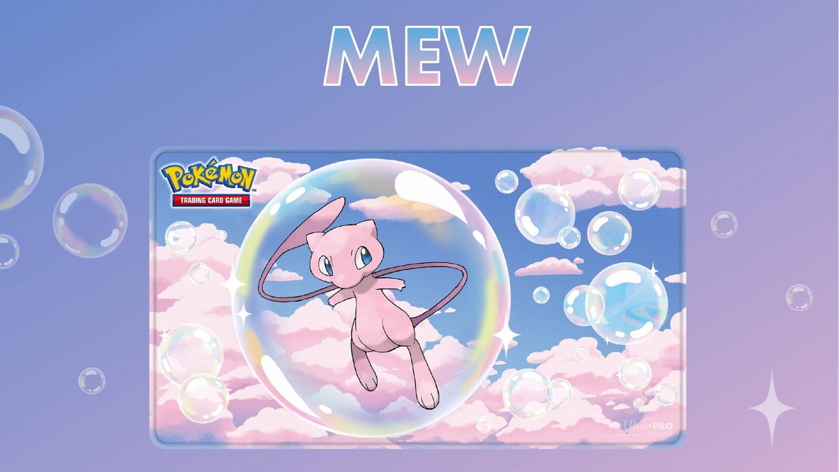 Pokemon TCG Ultra-Pro : #0151 Mew Mythical Pokemon Foil Playmat