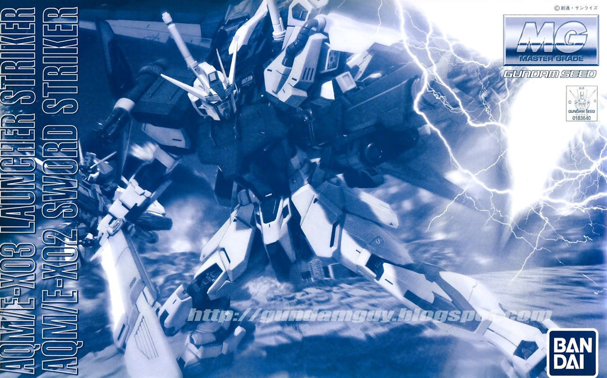 P-Bandai MG 1/100 AQM/E-X02&X03 Launcher & Sword Striker Pack ( For RM Ver )