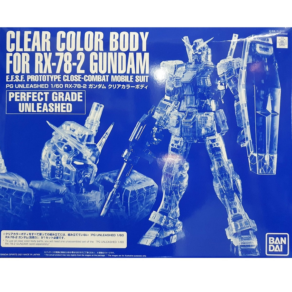 P-Bandai PG 1/60 RX-78-2 Gundam Unleashed ( Clear Color Body )