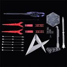 P-Bandai RG 1/144 : Hyper Mega Bazooka Launcher For Hi-Nu Gundam & Fin Funnel Display Set