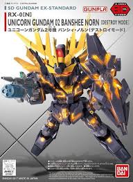 SD Gundam Ex-Standard : RX-0[N] Unicorn Gundam 02 Banshee Norn (Destroy Mode)