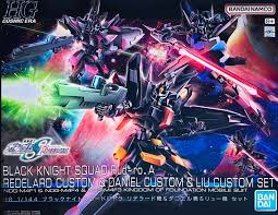 Cosmic Era : HG 1/144 Black Knight Squad Rud-ro. A Redelard Custom & Daniel Custom & Liu Custom Set