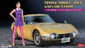 Toyota 2000GT 'Gold' with 60's Girl's Figure