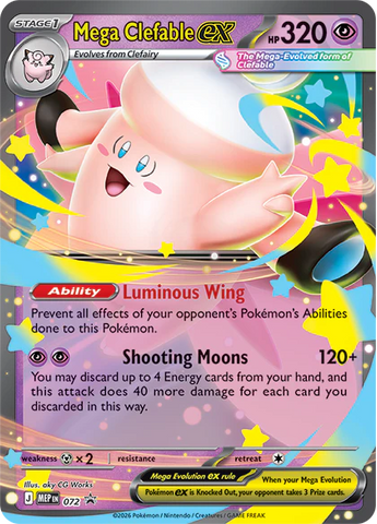 Pokemon TCG : Mega Moonlight Tin [ Mega Clefable ex ]