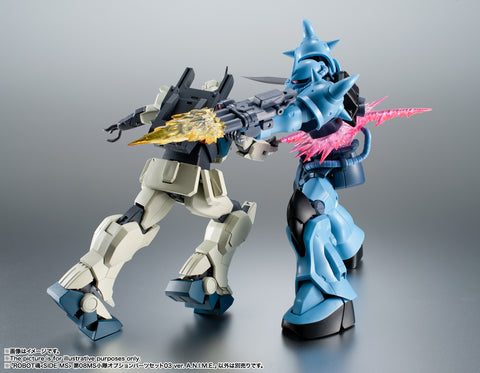 Bandai Tamashii Nation The Robot Spirits [ Side MS ] : RX-79(G)Ez-8 Gundam Ez-8 + MS-07B-3 Gouf Custom + The 08th MS Team Option Parts Set 03 [ Ver.A.N.I.M.E. ] 3in1 Set