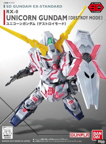 SD Gundam Ex-Standard : RX-0 Unicorn Gundam (Destroy Mode)