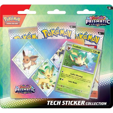 Pokemon TCG : Scarlet & Violet Prismatic Evolution Tech Sticker Collection ( Leafeon )