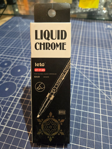 Leto : LT-1125 Liquid Chrome High Gloss Chromium Marker - Champagne Gold