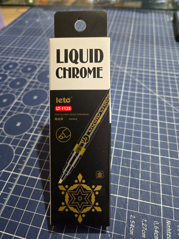 Leto : LT-1125 Liquid Chrome High Gloss Chromium Marker - Gold