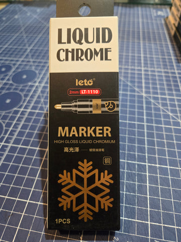 Leto : LT-1110 Liquid Chrome High Gloss Chromium Marker 2mm - Bronze