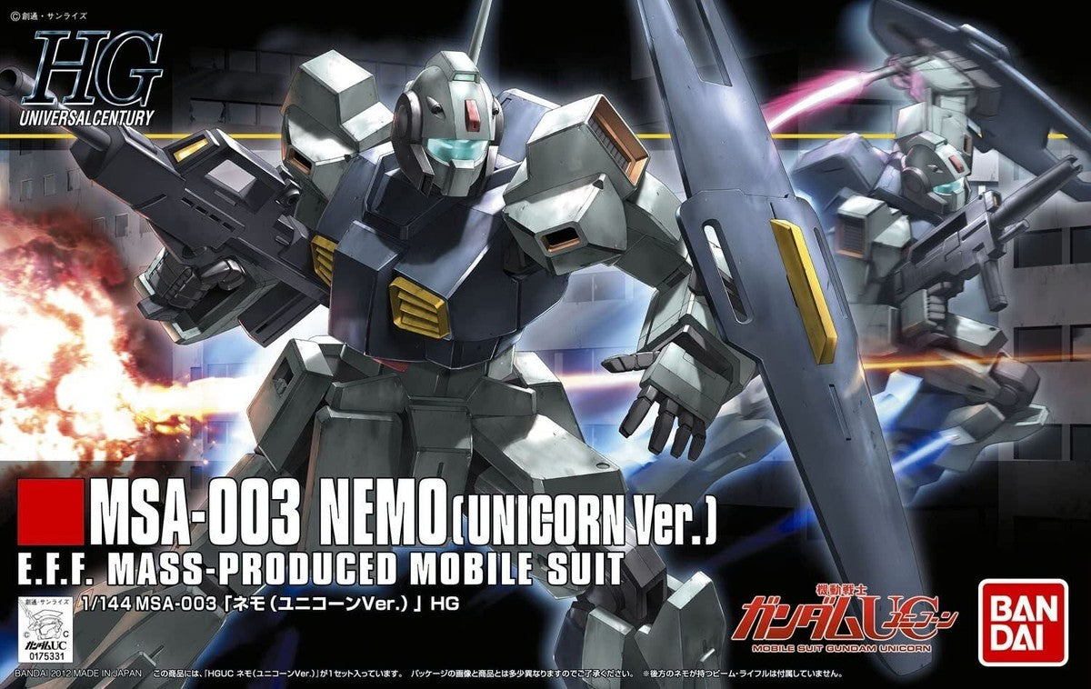 Bandai HG 1/144 : MSA-003 Nemo [ Unicorn Ver. ]