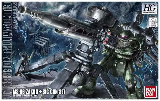 Bandai HG 1/144 : MS-06 Zaku II + Big Gun Set  ( GundamThunderbolt Ver. )