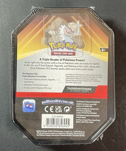 Pokemon TCG : Triple Whammy Tin Collector- Slaking