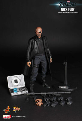 Hot Toys Figures 1/6 MMS-169 Marvel Avengers : Nick Fury ( Pre-Owned/ Displayed )