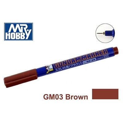 GSI CREOS : GM-03 Gundam Marker BROWN Extra Fine Tip For Panel Lining (Renewal)