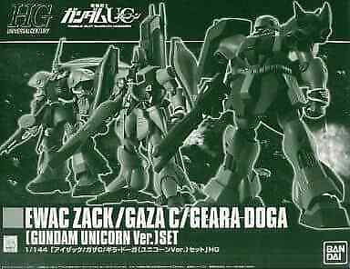 HG 1/144 Ewac Zack/Gaza C/Geara Doga (Gundam Unicorn Ver.) Set P-Bandai