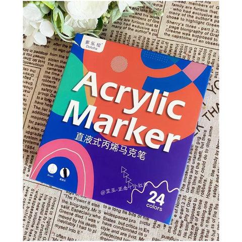 Doloha Acrylic Marker Pen ( 24 Colors )