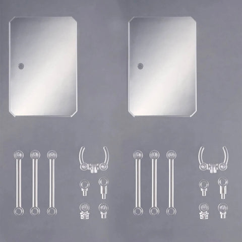 Action Base 6 (CLEAR) Mirror Stickers Set