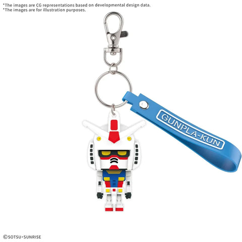 Gunpla-Kun 3D Rubber Mascot Keychain