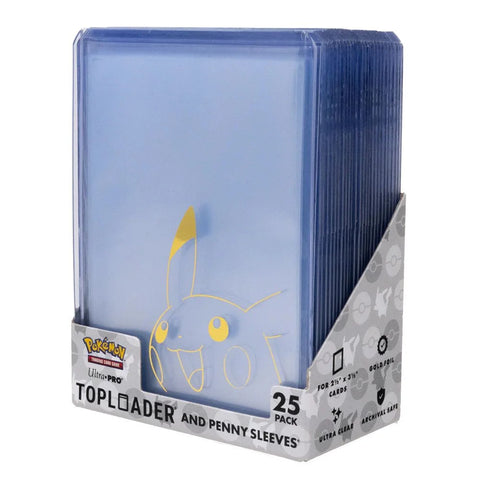 Ultra Pro : Pikachu Top Loader And Penny Sleeves Combo Pack [ 2 1/2" X 3 1/2" ]